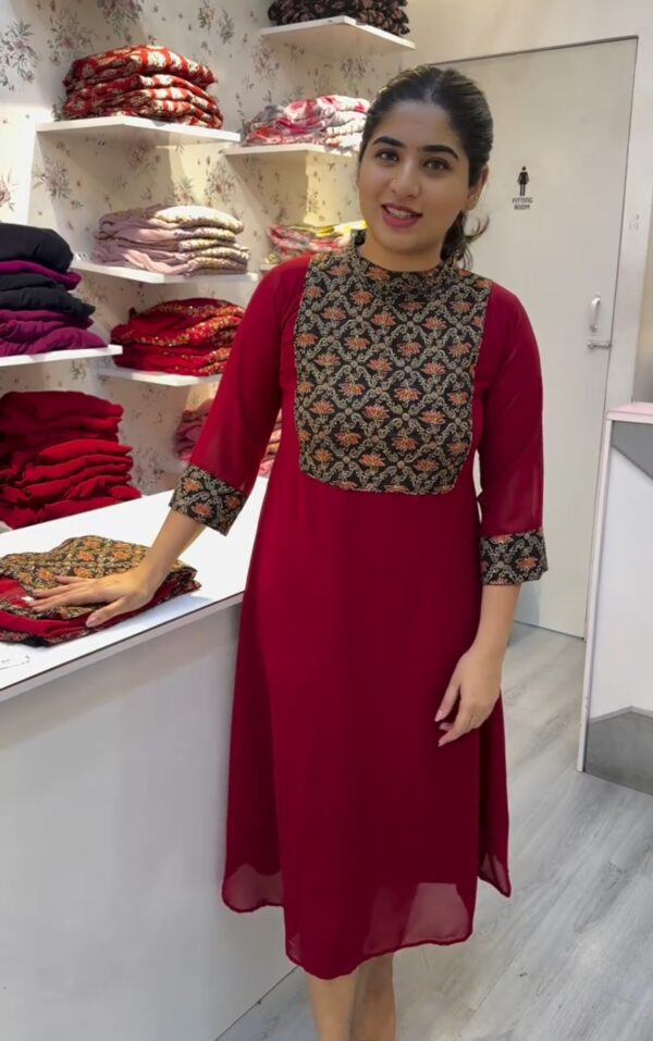 IMG_20250202_121048 Red meroon georgette set A-8