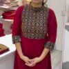 IMG_20250202_121123 Red meroon georgette set A-8