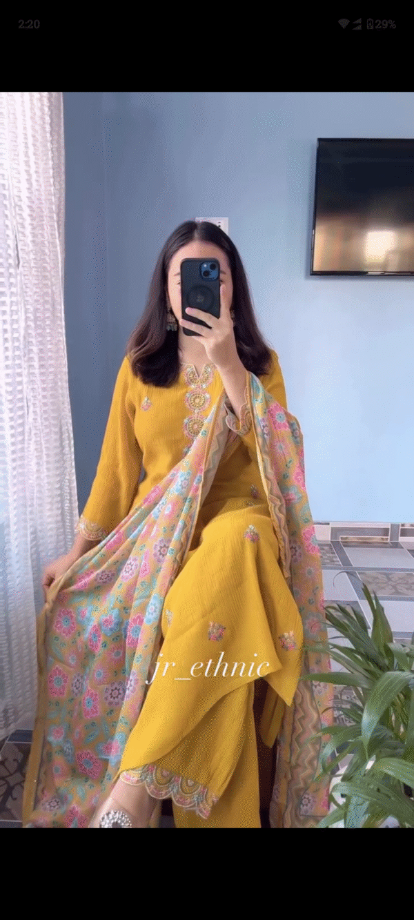 Yellow georgette A24