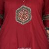 Meroon Printed 3piece A29